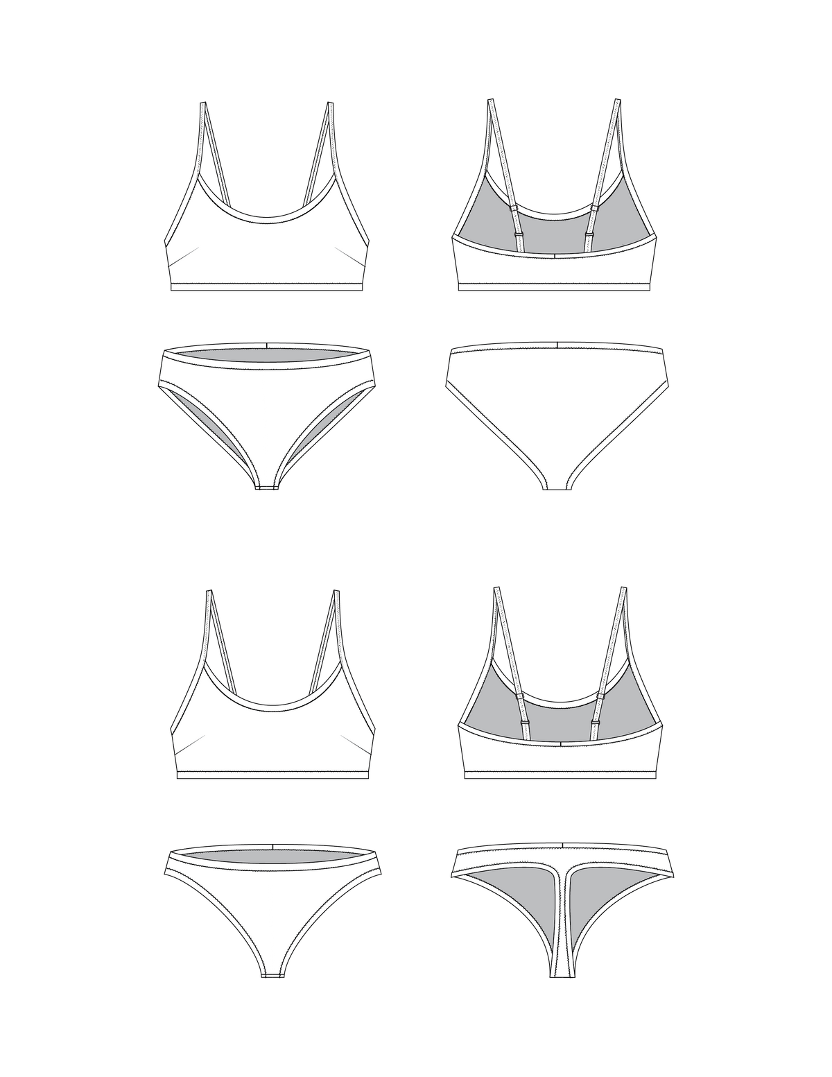 Twin Lakes Two Piece - PDF Pattern