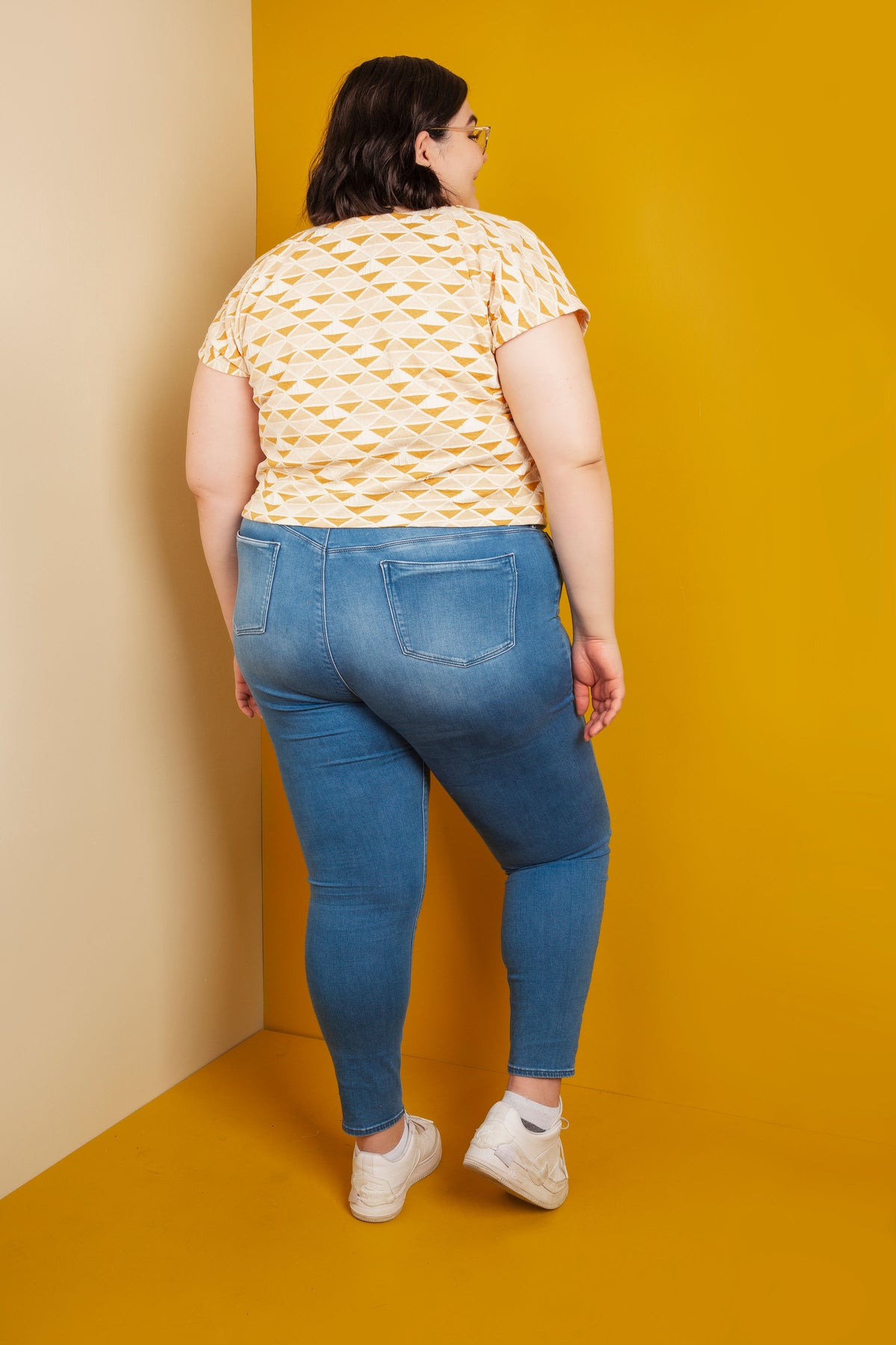 Square Neck Top - Printed Pattern