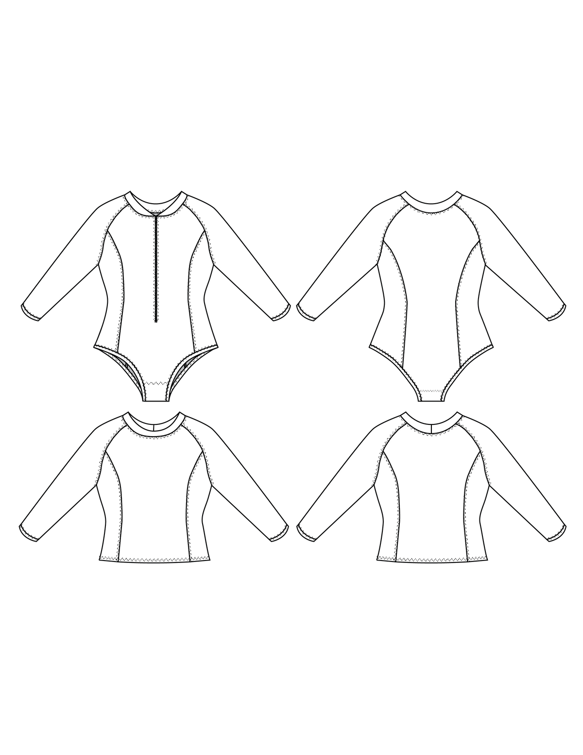 Jia Surfsuit - PDF Pattern