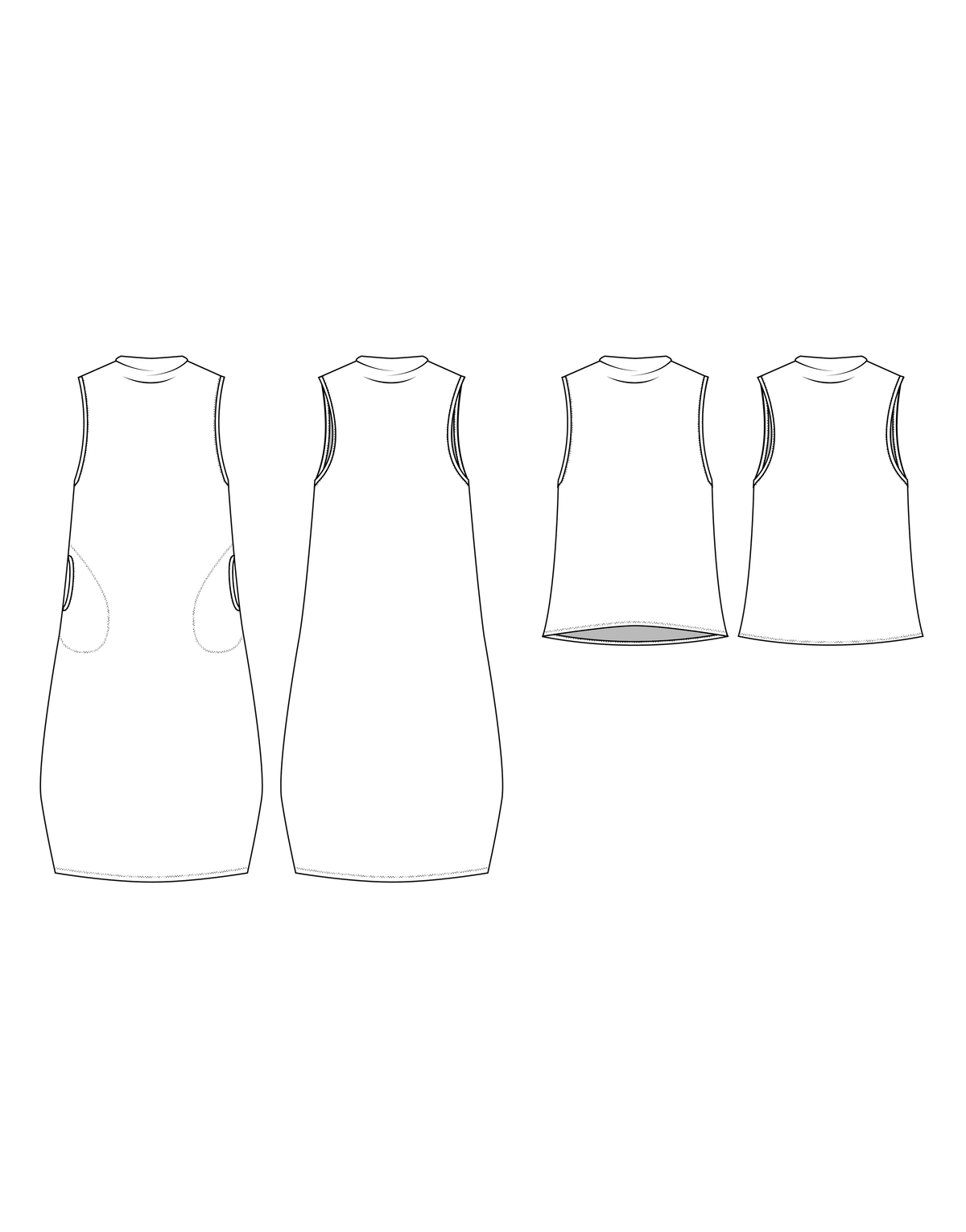 Dew Top and Dress - PDF Pattern