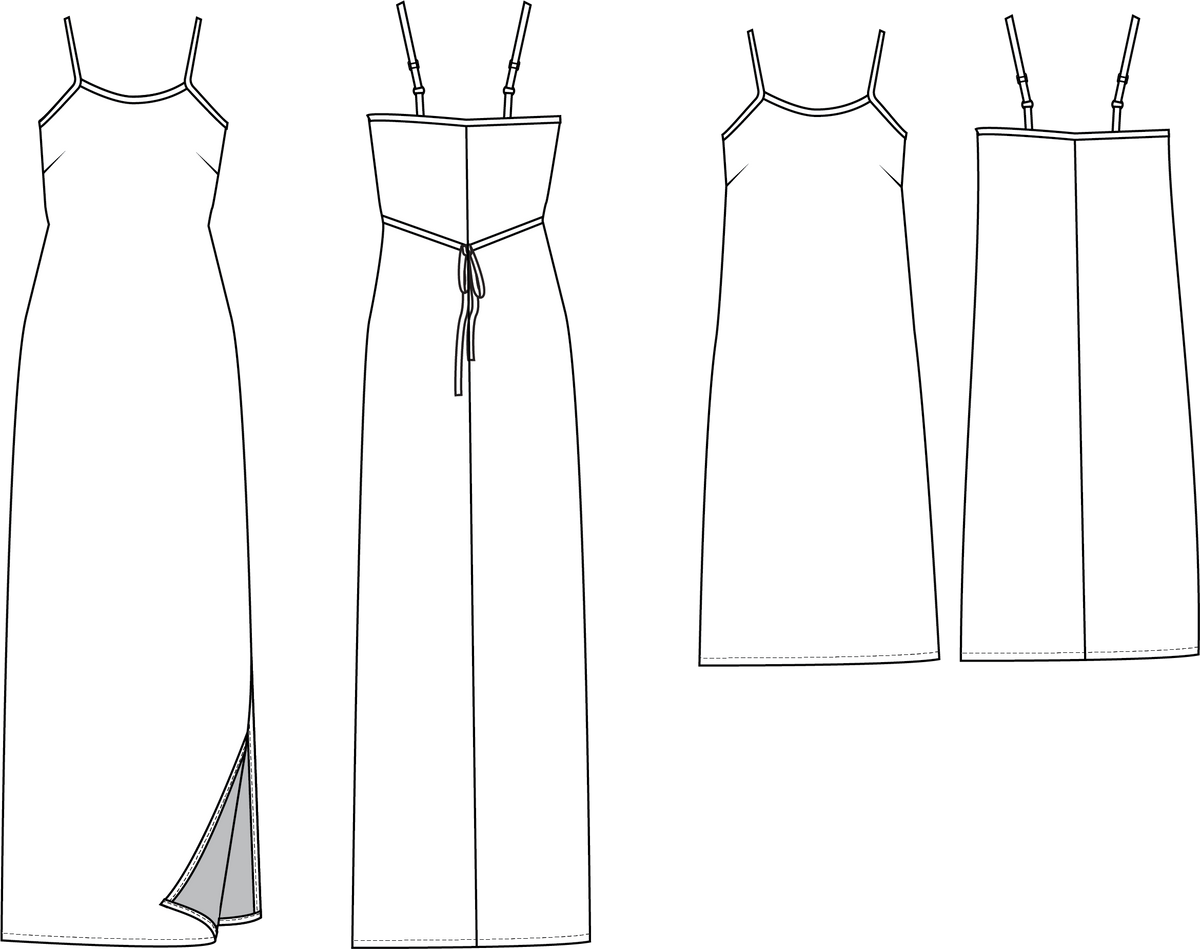 Saltwater Slip Dress - PDF Pattern